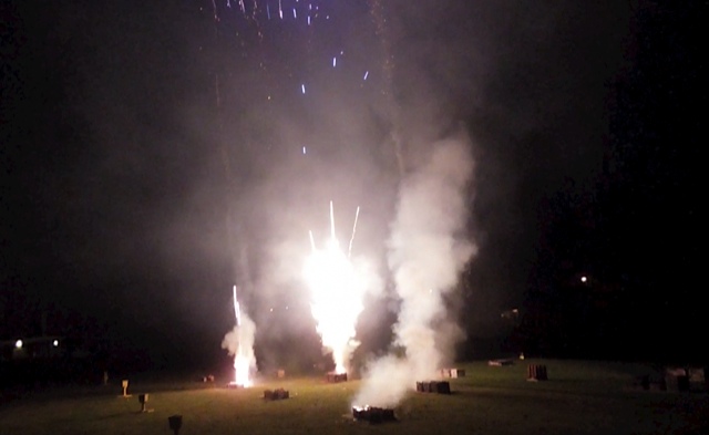 Glen lakes fireork pyros firing